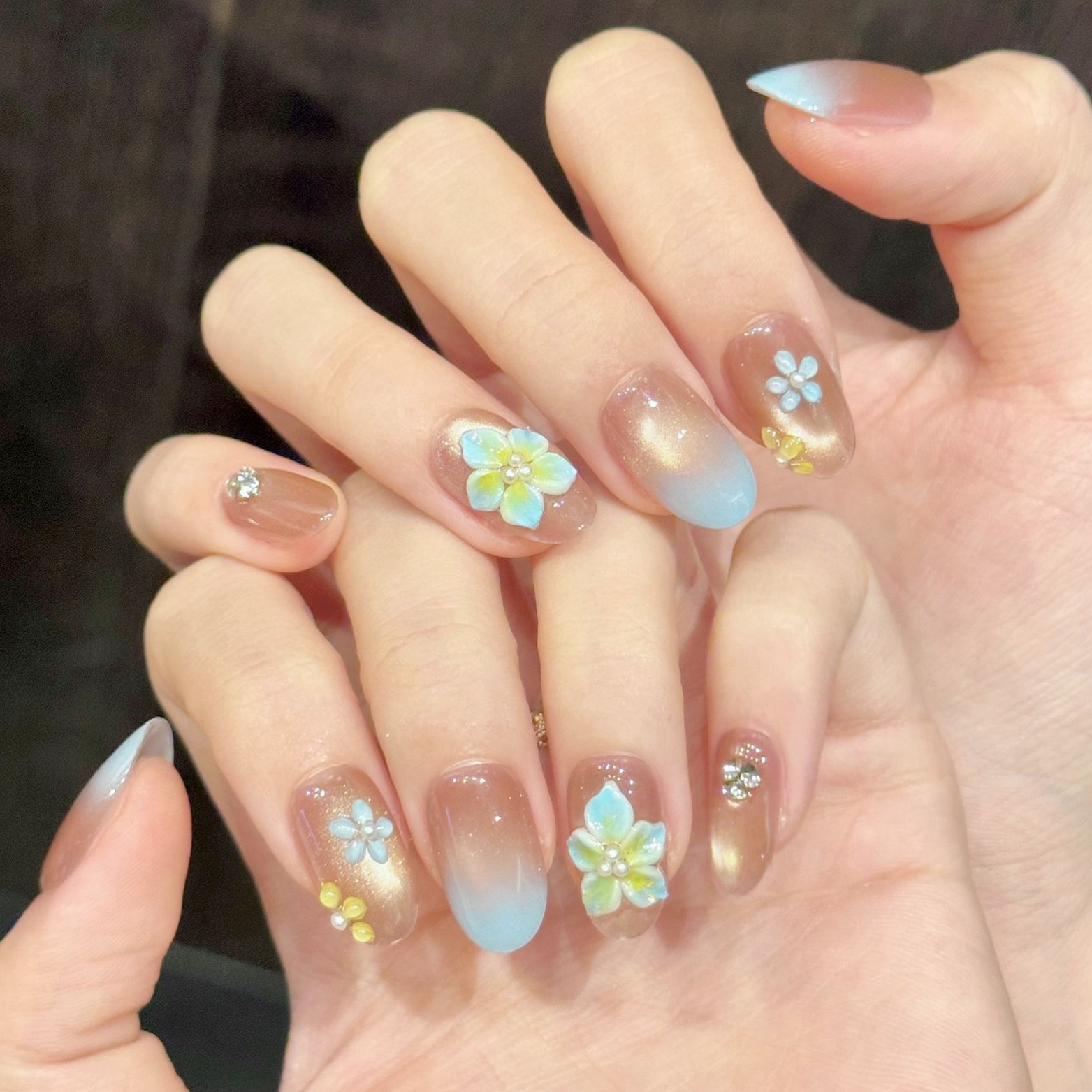 10pcs Pure Hand Pressed Short  - огляд і ціна Resin Art Flower