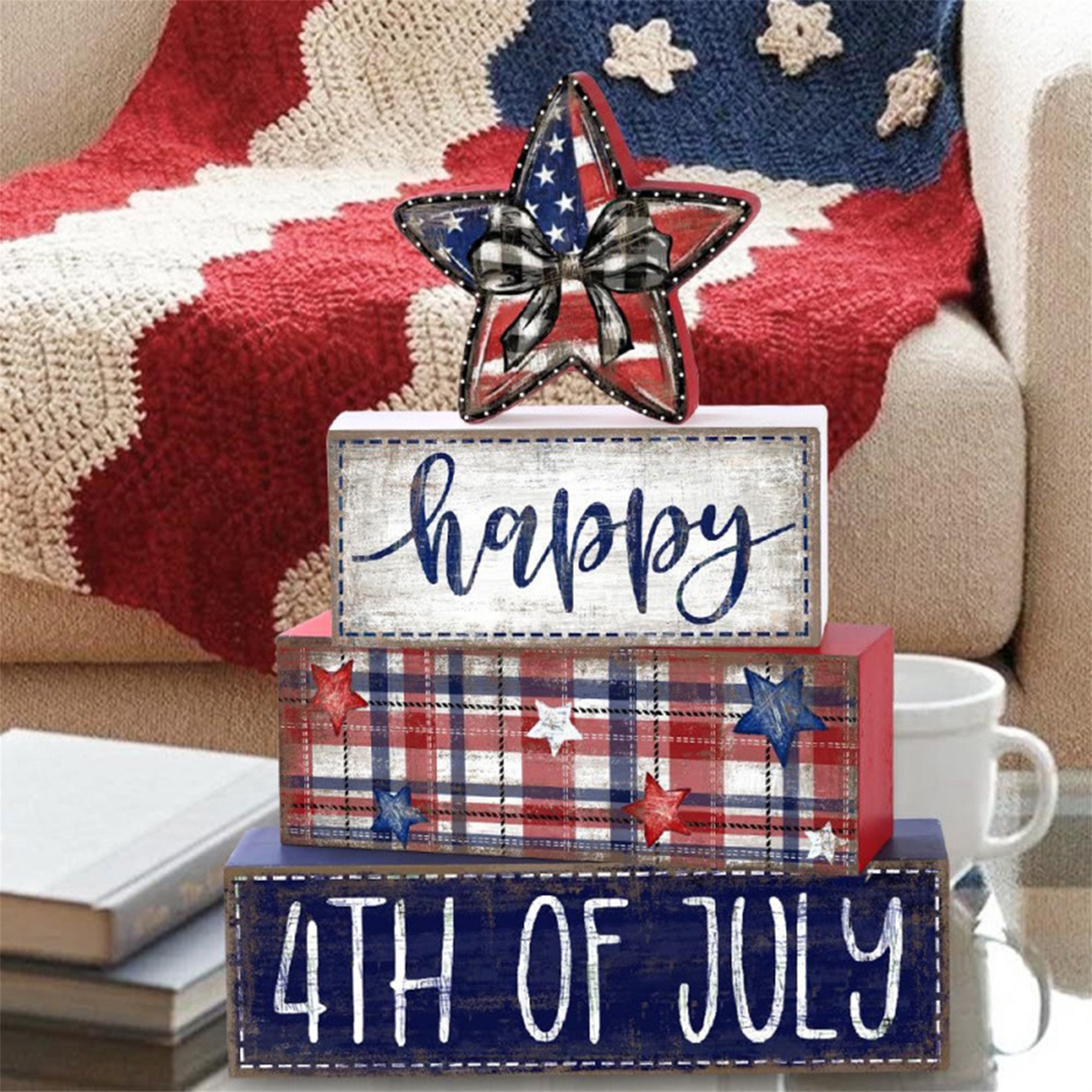 4th of July Wood Ornament Vint - огляд і ціна Resin Art And Wood