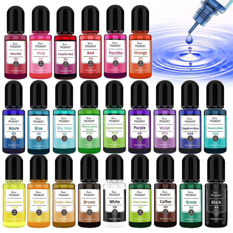 24 Color Art Ink Alcohol Resin - огляд і ціна Resin Pigment Alcohol Ink