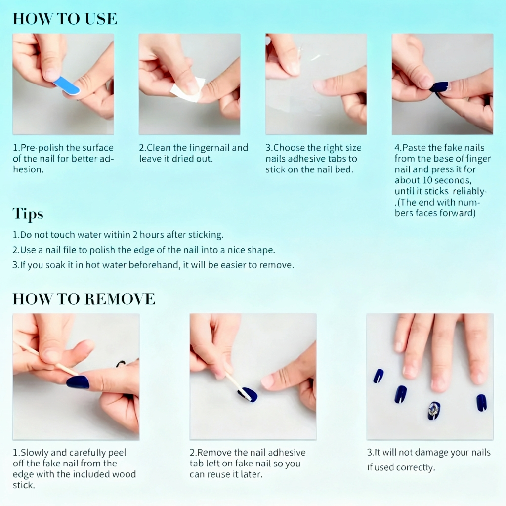 10Pcs Handmade Press On Nails  - огляд і ціна Resin Art And Design