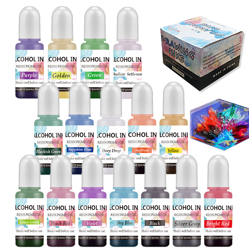 A Set Ink Alcohol Resin Pigmen - огляд і ціна Resin Pigment Alcohol Ink