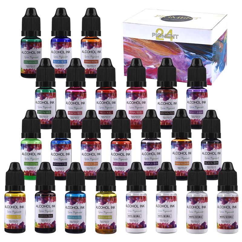 1 Set Epoxy Resin Pigment Kit  - огляд і ціна Resin Pigment Alcohol Ink